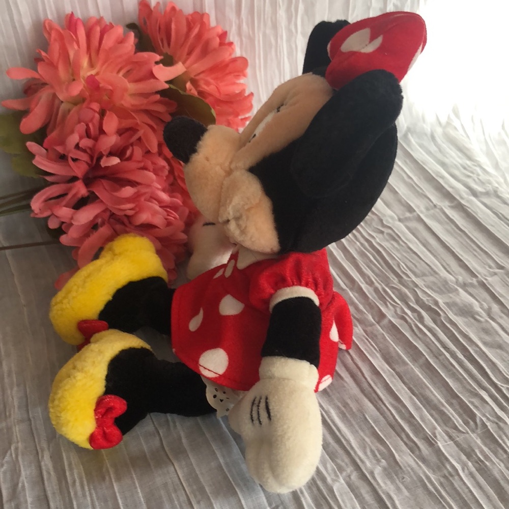 WALT DISNEY WORLD stuffed plush Minnie Mouse & ceramic hot chocolate mug w/spoon - Picture 7 of 12